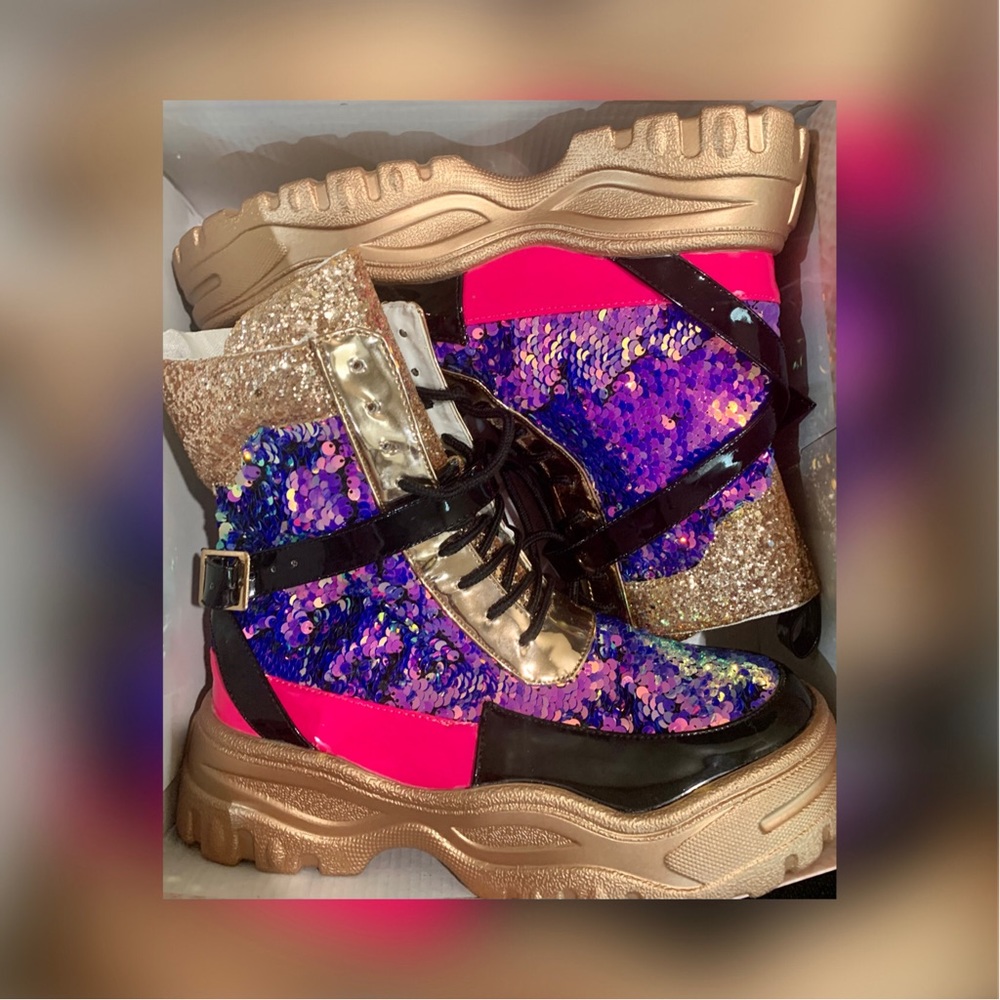 Glitter boots